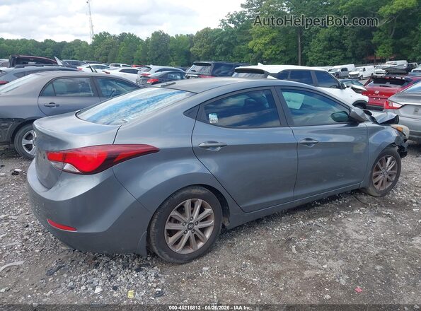 KMHDH4AE9GU623711 2016 HYUNDAI ELANTRA Gray Trasero derecho