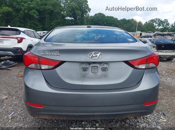 KMHDH4AE9GU623711 2016 HYUNDAI ELANTRA Gray 