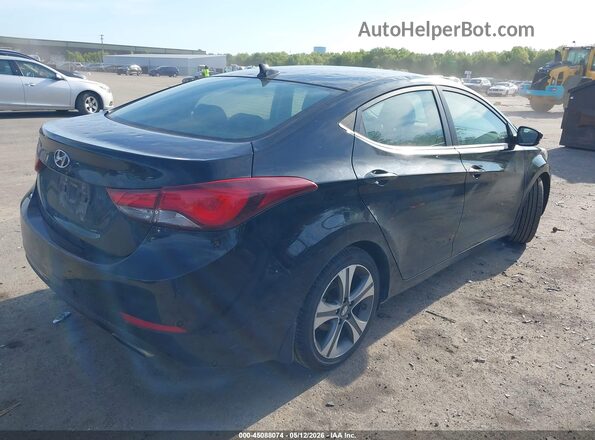 KMHDH4AH0GU521269 2016 HYUNDAI ELANTRA Black Задня права чверть