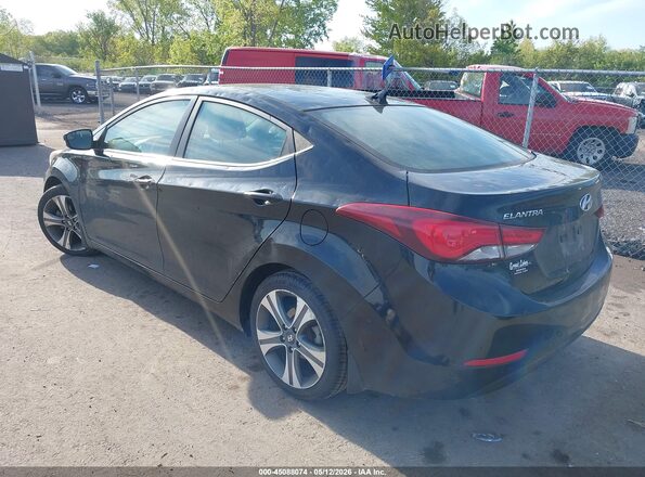 KMHDH4AH0GU521269 2016 HYUNDAI ELANTRA Black Задня ліва чверть