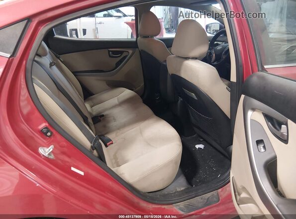 KMHDH4AH8GU488246 2016 HYUNDAI ELANTRA Red Vista de la etiqueta del VIN