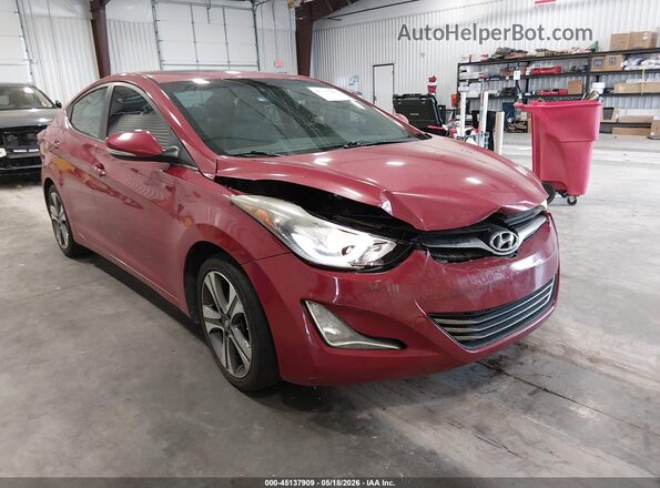 KMHDH4AH8GU488246 2016 HYUNDAI ELANTRA Red Vista frontal