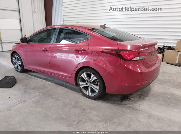 KMHDH4AH8GU488246 2016 HYUNDAI ELANTRA Red Trasero izquierdo