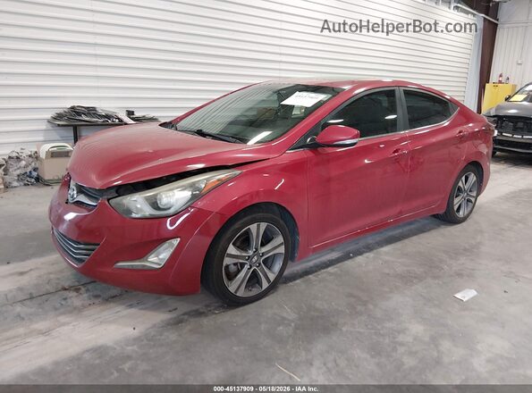KMHDH4AH8GU488246 2016 HYUNDAI ELANTRA Red Vista tres cuartos delantera izquierda