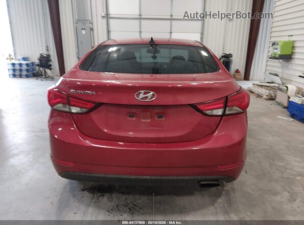 KMHDH4AH8GU488246 2016 HYUNDAI ELANTRA Red 