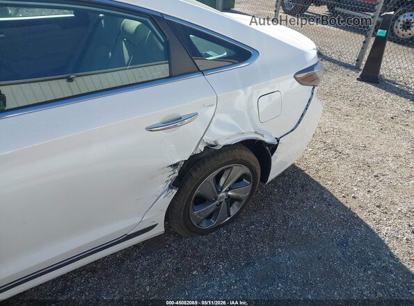 KMHE14L25HA074457 2017 HYUNDAI SONATA PLUG-IN HYBRID White წინა ხედი