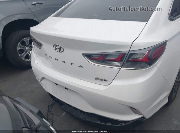 KMHE14L29KA091298 2019 HYUNDAI SONATA PLUG-IN HYBRID White 