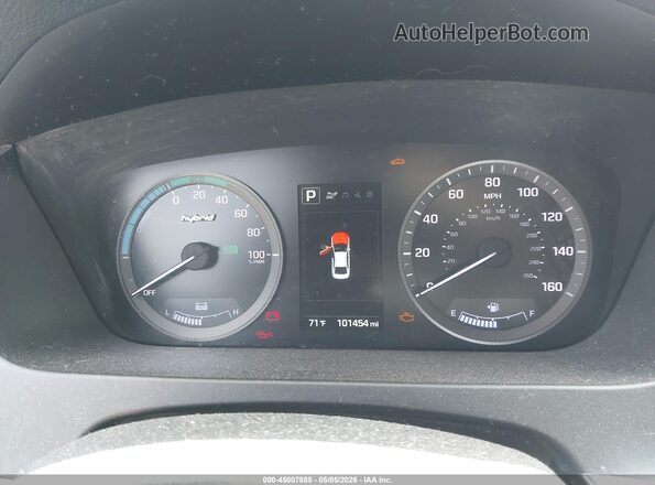 KMHE24L14HA059209 2017 HYUNDAI SONATA HYBRID Silver 