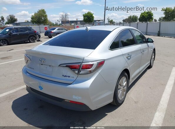 KMHE24L14HA059209 2017 HYUNDAI SONATA HYBRID Silver 