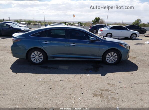 KMHE24L15GA035306 2016 HYUNDAI SONATA HYBRID Blue Սալոնի 360 աստիճան տեսք