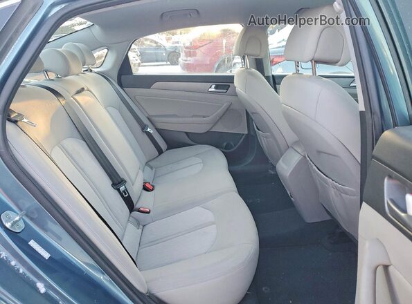 KMHE24L16GA012911 2016 HYUNDAI SONATA Зеленый Вид задних сидений