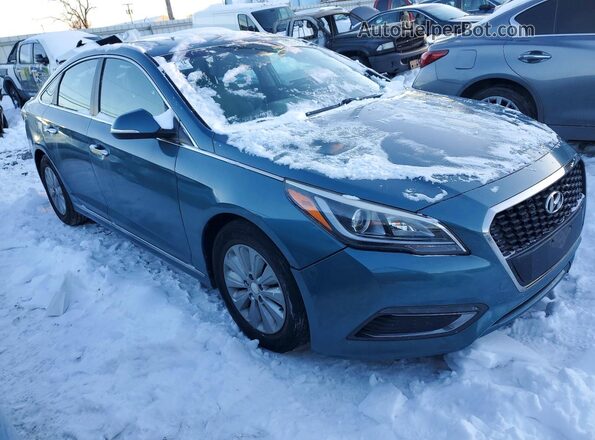 KMHE24L16GA012911 2016 HYUNDAI SONATA Зеленый Передняя правая четверть