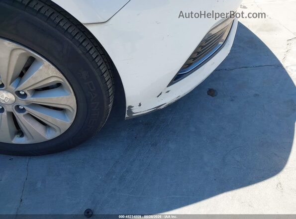 KMHE24L17GA012755 2016 HYUNDAI SONATA HYBRID Белый Вид задней части салона