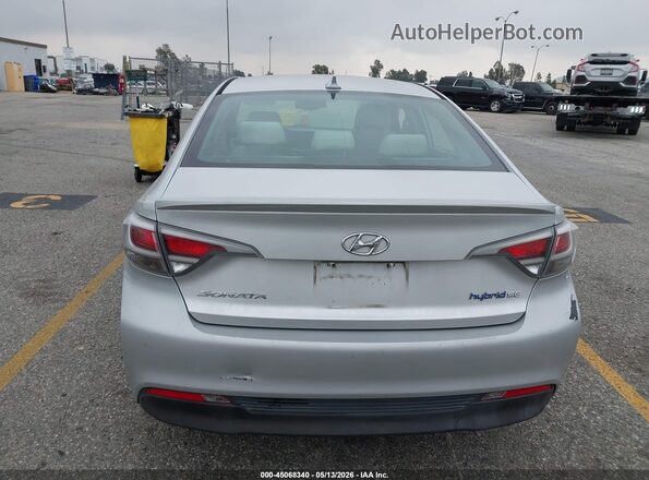 KMHE24L18GA025787 2016 HYUNDAI SONATA HYBRID Silver 
