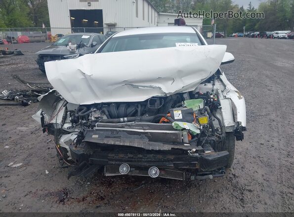 KMHE24L31KA093553 2019 HYUNDAI SONATA HYBRID White 