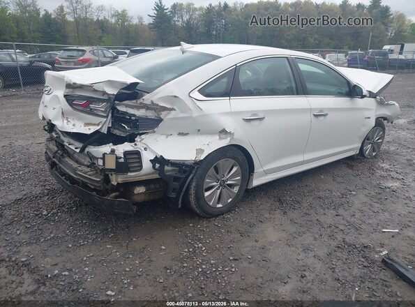 KMHE24L31KA093553 2019 HYUNDAI SONATA HYBRID White 