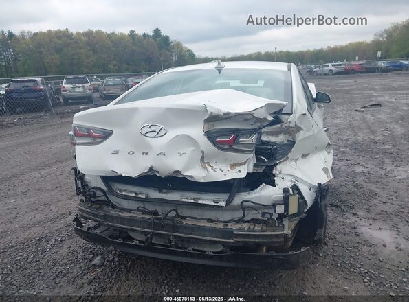 KMHE24L31KA093553 2019 HYUNDAI SONATA HYBRID White 