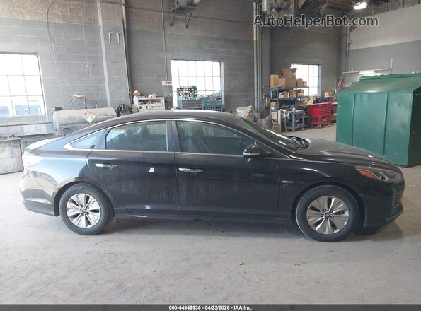 KMHE24L3XJA083358 2018 HYUNDAI SONATA HYBRID Синий 