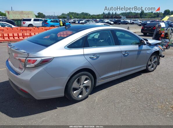 KMHE34L10GA008690 2016 HYUNDAI SONATA HYBRID Silver Задня права чверть
