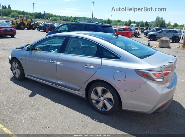 KMHE34L10GA008690 2016 HYUNDAI SONATA HYBRID Silver Задня ліва чверть