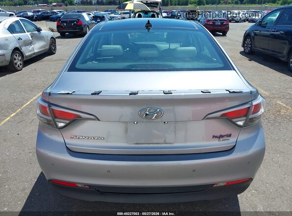 KMHE34L10GA008690 2016 HYUNDAI SONATA HYBRID Silver 