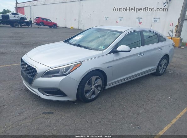 KMHE34L10GA020595 2016 HYUNDAI SONATA HYBRID Silver Przód lewy