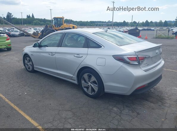 KMHE34L10GA020595 2016 HYUNDAI SONATA HYBRID Silver Tył lewy