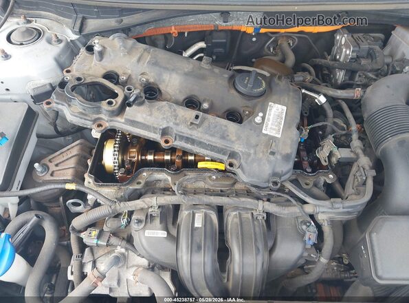 KMHE34L10GA020595 2016 HYUNDAI SONATA HYBRID Silver Widok z przodu
