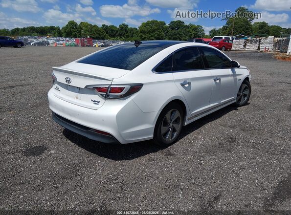 KMHE34L11GA025529 2016 HYUNDAI SONATA HYBRID White Հետևի աջ
