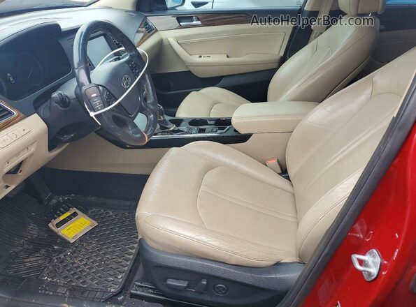 KMHE34L17GA017774 2016 HYUNDAI SONATA Red 