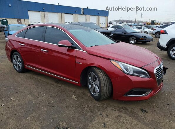 KMHE34L17GA017774 2016 HYUNDAI SONATA Red 