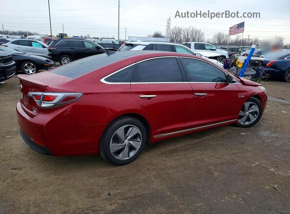 KMHE34L17GA017774 2016 HYUNDAI SONATA Red 