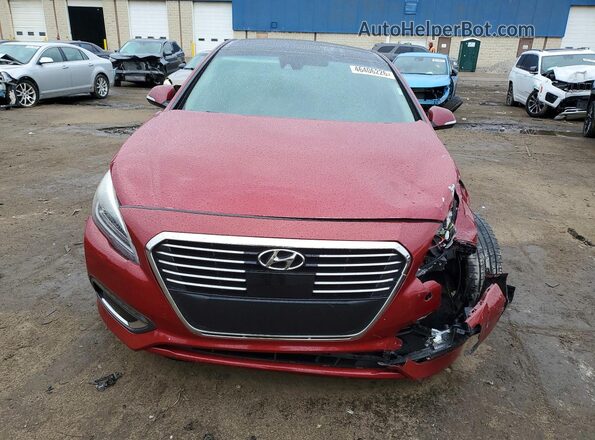 KMHE34L17GA017774 2016 HYUNDAI SONATA Red 
