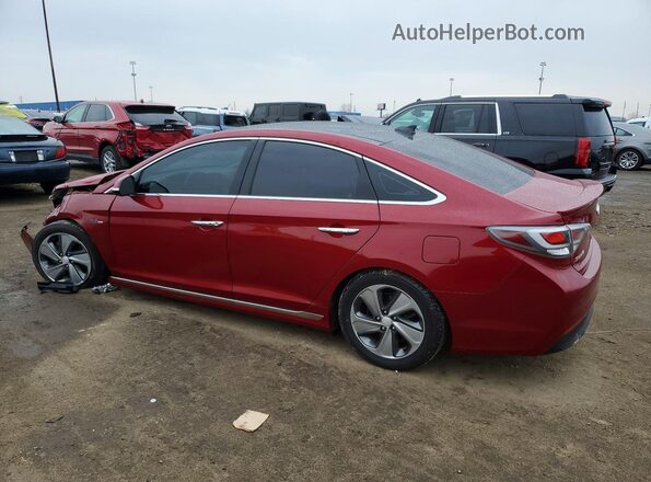 KMHE34L17GA017774 2016 HYUNDAI SONATA Red 
