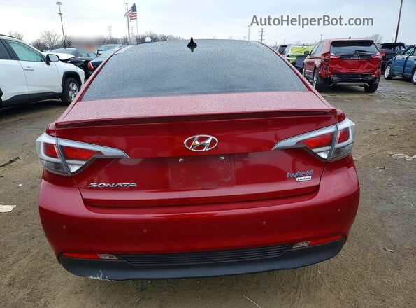 KMHE34L17GA017774 2016 HYUNDAI SONATA Red 