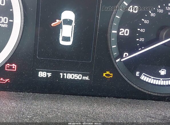 KMHE34L19GA017811 2016 HYUNDAI SONATA HYBRID Red 