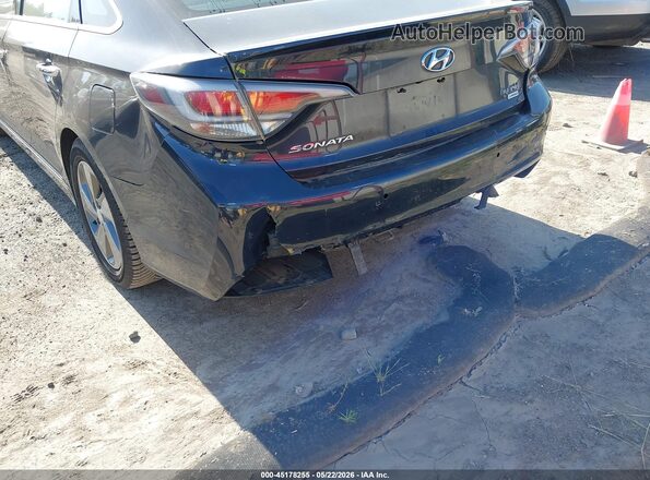 KMHE34L31HA077231 2017 HYUNDAI SONATA HYBRID Dark Blue Вид спереди