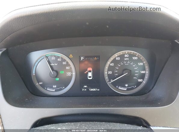 KMHE34L31HA077231 2017 HYUNDAI SONATA HYBRID Dark Blue Вид задних сидений