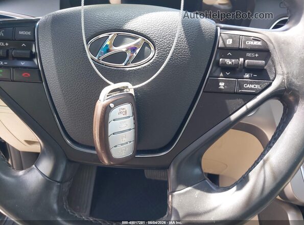KMHE34L33HA067624 2017 HYUNDAI SONATA HYBRID Black Vista del salpicadero