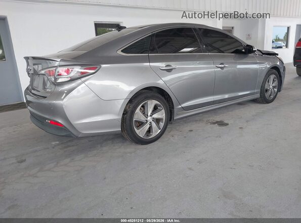 KMHE34L36HA067861 2017 HYUNDAI SONATA HYBRID Silver Trasero derecho