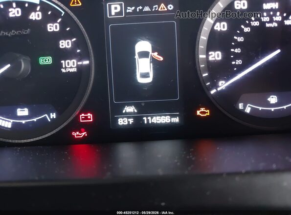 KMHE34L36HA067861 2017 HYUNDAI SONATA HYBRID Silver 