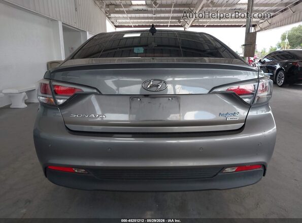 KMHE34L36HA067861 2017 HYUNDAI SONATA HYBRID Silver 