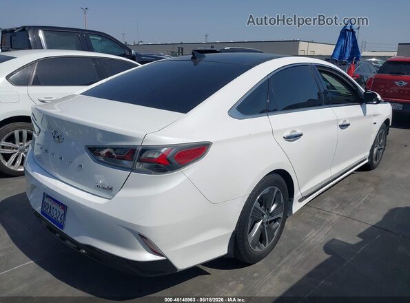 KMHE34L39KA092390 2019 HYUNDAI SONATA HYBRID White 