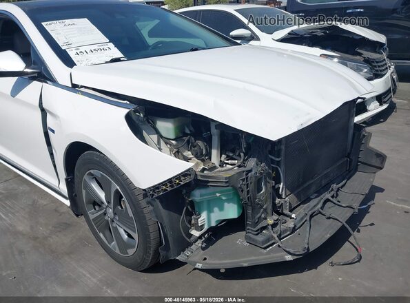 KMHE34L39KA092390 2019 HYUNDAI SONATA HYBRID White 