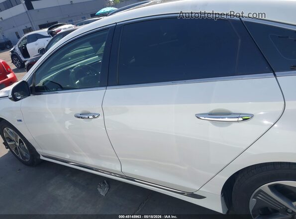 KMHE34L39KA092390 2019 HYUNDAI SONATA HYBRID White 