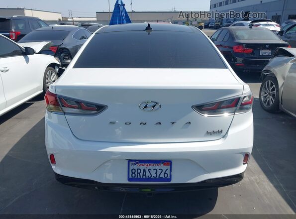 KMHE34L39KA092390 2019 HYUNDAI SONATA HYBRID White 