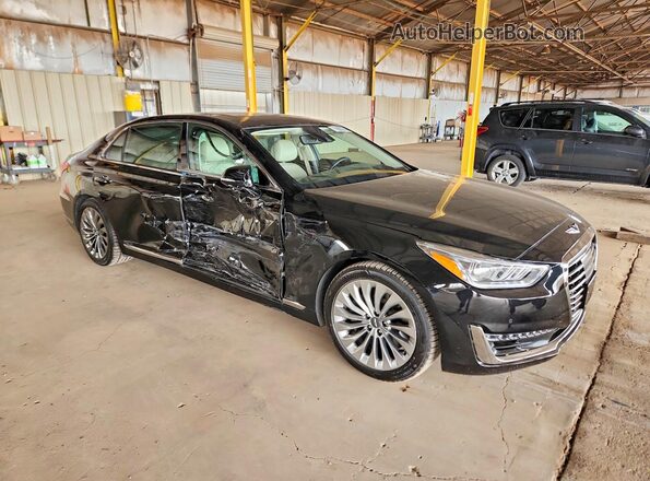 KMHG34JA6HU026221 2017 GENESIS G90 Black Delantero derecho