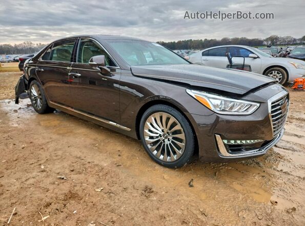 KMHG34JAXHU026688 2017 GENESIS G90 Brown Передня права чверть