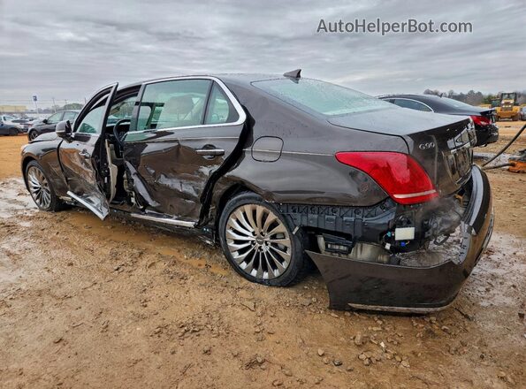 KMHG34JAXHU026688 2017 GENESIS G90 Brown Задня ліва чверть