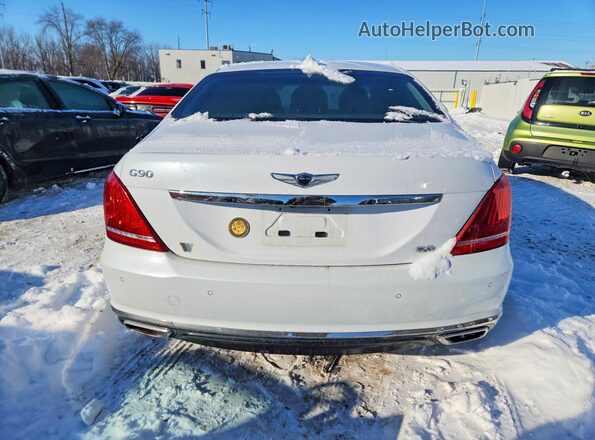 KMHG54JH4JU044679 2018 GENESIS G90 White Vista trasera